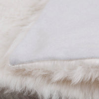 White Plush Christmas Tree Skirt