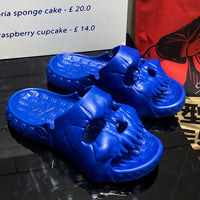 Skull Design Halloween Slippers Bathroom Indoor Outdoor Funny Slides Beach Shoes