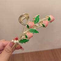 Strawberry Metal Hair Clip