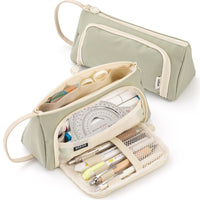 Simple Candy Color Student Canvas Stationery Case