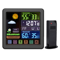 Wireless Weather Clock Multifunctional Color Screen Touch Key