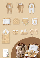 Baby Gift Box Set British Style Teddy Bear Suitcase