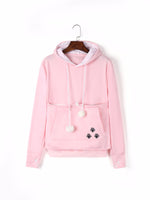 Lindas sudaderas con capucha con bolsillo para mascotas para gato