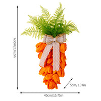 Carrot Wreath With Lights