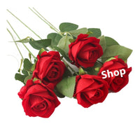 Valentine's Day Flannel Rose Fake Flower Photography Flower Shop Decorations
