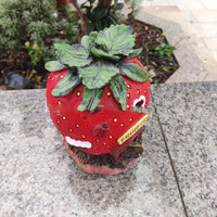 Creative Strawberry Solar Resin Outdoor Garden Light