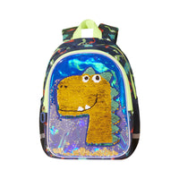 Mochila de jardín de infantes Mochila de dinosaurio con brillo