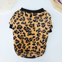 Leopard Print Fuzzy Dog Sweatshirt