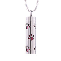 Cylinder Love Aromatherapy Pendant Perfume Essential Oil Stainless Steel Necklace