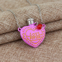 Love Pill Potion Bottle Pendant Necklace