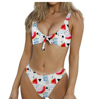 Fruit Print Bikini Swimsuit