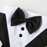Sangle de poitrine et laisse pour chien Tuxedo
