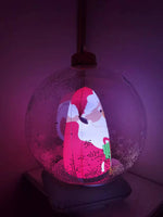Inflatable Transparent Christmas Ornament Balls With Lights