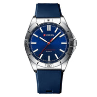 Simple Unisex Round Silicone-band Couples Watch Waterproof