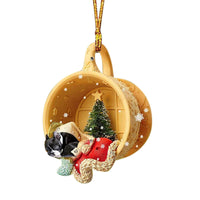 Acrylic Cozy Dog Ornaments