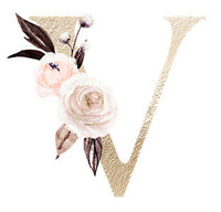 Personalized Floral Letter Jewelry Box