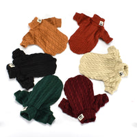 Turtleneck Knitted Pet Winter Sweater