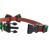Plaid Christmas Series Pet Collar Dog Collar Leash