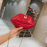 Lips Chain Shoulder Bag