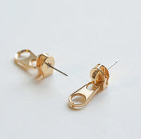 Creative fun zipper earrings
