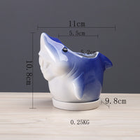 Cartoon Marine Succulent Flower Pot Ceramic Creative