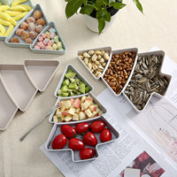 Christmas Tree 3-Compartment Snack Tray