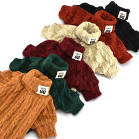 Turtleneck Knitted Pet Winter Sweater