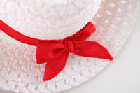 Big Bow Strawberry Spring Dress with Straw Hat (Toddler/Child)