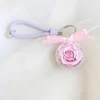 Eternal Rose Wristlet Keychain Car Bag Hanging Ornament Gift