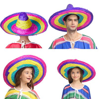 Chapeau sombrero arc-en-ciel