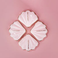 Sea Shell Powder Blush Bronzer Highlighter 2-in-1 Mirror Compact