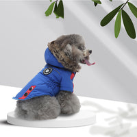 Cotton Chest-Back Zip Winter Dog Jacket
