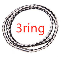 Bracelet tressé en cuir véritable, perles en acier inoxydable personnalisées, bracelet à breloques avec nom