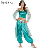 Costume de mascarade fête lampe d'Aladdin Costume de Cosplay princesse