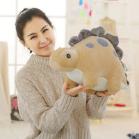 Juguete de peluche de dinosaurio de dibujos animados brillante