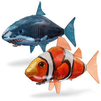 Poisson volant à télécommande infrarouge, Suspension pneumatique électrique, requin, poisson Clown, ballon à hélium, jouet gonflable