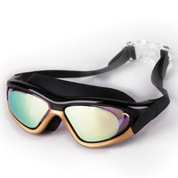 Lunettes de natation à grande monture, plates, étanches et Anti-buée, pour course de plongée, unisexe