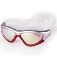 Lunettes de natation à grande monture, plates, étanches et Anti-buée, pour course de plongée, unisexe