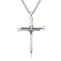 Stainless Steel Nail Cross Necklace