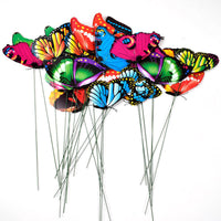 Simulation stéréo papillon libellule en plastique, prise papillon fleur de jardin