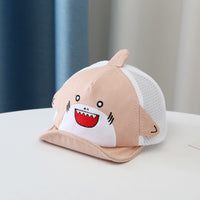 Chapeau en filet de petit requin, casquette de Baseball avec pare-soleil pour enfants, garçons et filles