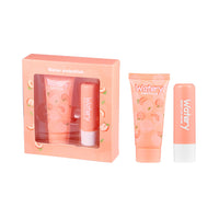Avocado Strawberry Peach Hand Cream Lip Balm Set