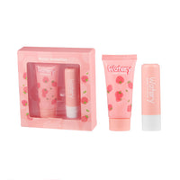 Avocado Strawberry Peach Hand Cream Lip Balm Set