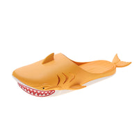 Personnalité drôle requin pantoufles Parent enfant Couple Baotou demi pantoufles femme été voyage chaussures de plage dessin animé pantoufles pour enfants
