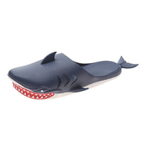 Personnalité drôle requin pantoufles Parent enfant Couple Baotou demi pantoufles femme été voyage chaussures de plage dessin animé pantoufles pour enfants