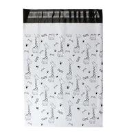 Cute Giraffe Pattern Poly Mailers (100 Pcs)