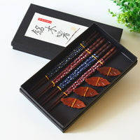Japanese Wooden Chopsticks Gift Box Set