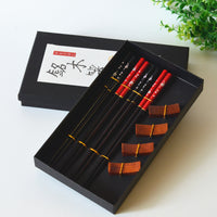 Japanese Wooden Chopsticks Gift Box Set