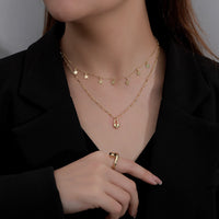 Necklace Niche 925 Sterling Silver Female Clavicle Custom Golden Five-pointed Star Necklace