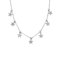 Necklace Niche 925 Sterling Silver Female Clavicle Custom Golden Five-pointed Star Necklace